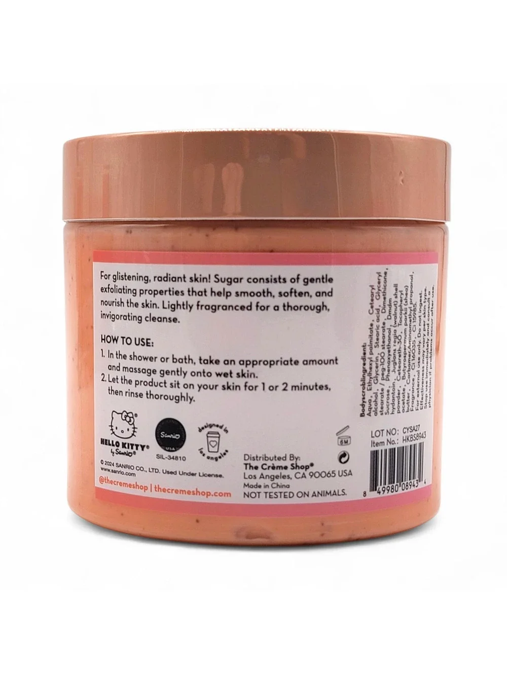 The Crème Shop x Hello Kitty Silky Skin Spa Gift Set (Peach)